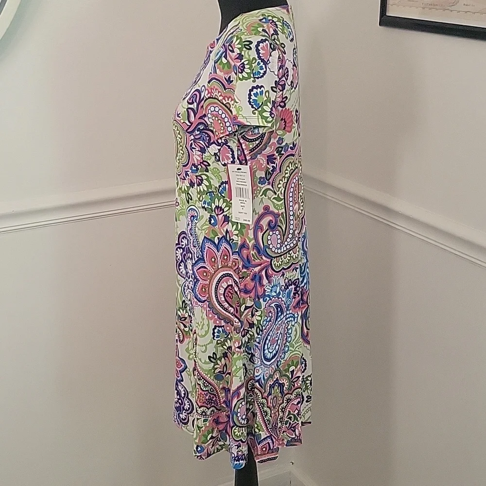 Ivy Road Floral Paisley Print A line Dress Womens‎ Medium